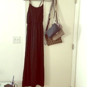 Black maxi dress